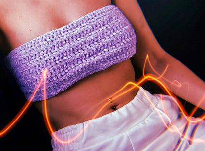 Purplelin - Crochet Top